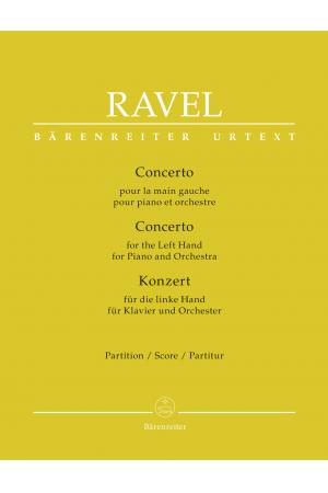  Ravel 拉威尔 左手钢琴乐乐队协奏曲（总谱）BA 7881
