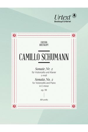 Camillo Schumann 舒曼 大提琴奏鸣曲 Nr. 2 c-moll OP 99 EB 32083