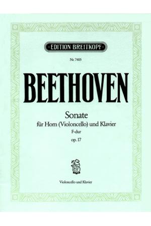 Beethoven 贝多芬 F大调圆号或大提琴奏鸣曲 op. 17 EB 7405 