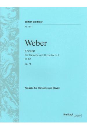 Weber 韦伯 第二单簧管协奏曲 OP 74 EB 1541
