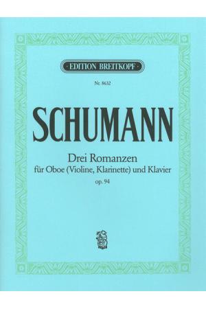 Schumann 舒曼 三首浪漫曲--为双簧管、小提琴、单簧管和钢琴而作 EB 8632