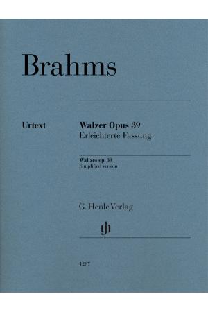 【原版乐谱】勃拉姆斯 圆舞曲 op. 39（作曲家改编的简易版）HN 1287 
