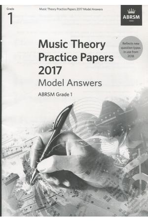 英皇考级：Music Theory Past Papers 2017年乐理真题答案1级