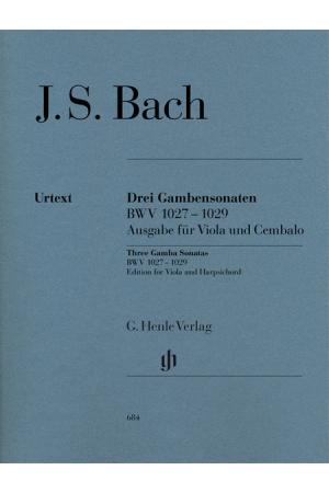 J S BACH 巴赫 古大提琴奏鸣曲BWV1027-1029 HN 684