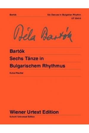 Bela Bartok: 6 Dances in Bulgarian Rhythm for piano | UT50414
