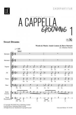 Johannes Steiner: A Cappella Grooving for mixed choir (SATB) a cappella  UE36403
