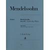 【原版】Mendelssohn  门德尔松 钢琴作品集 卷III 无词歌 HN 327