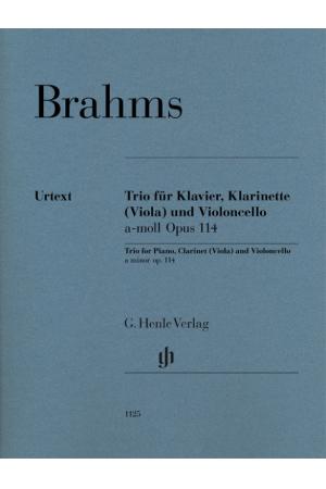 Brahms 勃拉姆斯 a小调单簧管三重奏（）钢琴、单簧管/中提琴、大提琴）OP 114 HN 1125
