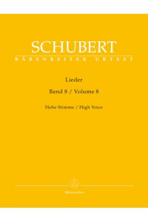  Schubert 舒伯特 艺术歌曲 第8辑（德文、高音用）BA 9108
