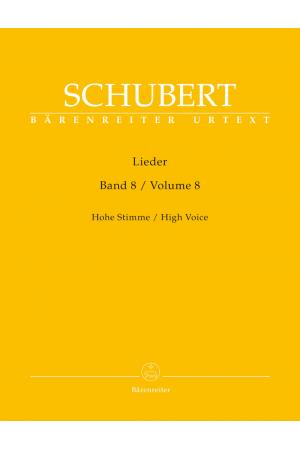  Schubert 舒伯特 艺术歌曲 第8辑（德文、高音用）BA 9108