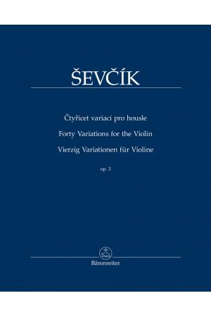 Ševcík 奥托卡 舍夫契克 40首小提琴变奏曲 op. 3 BA 11521