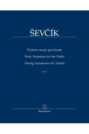 Ševcík 奥托卡 舍夫契克 40首小提琴变奏曲 op. 3 BA 11521
