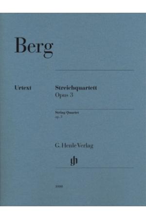 ALBAN BERG 贝尔格 弦乐四重奏 op. 3 HN 1000