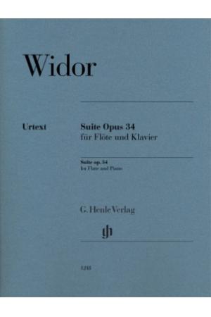 WIDOR 维多尔 长笛和钢琴组曲 op. 34 HN 1218