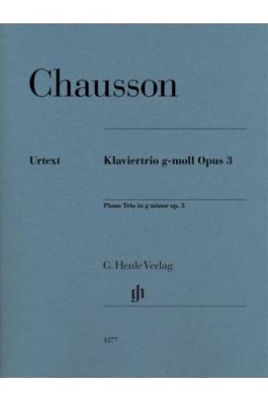 CHAUSSON 肖松 g小调钢琴三重奏， op. 3 HN 1277