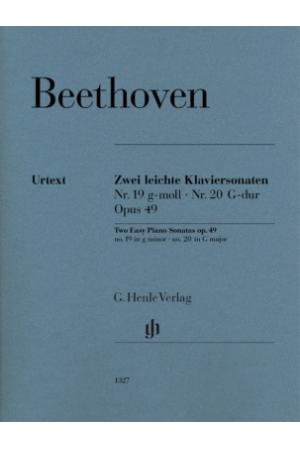 贝多芬 两首简易钢琴奏鸣曲 nos. 19,20 op. 49 HN 1327