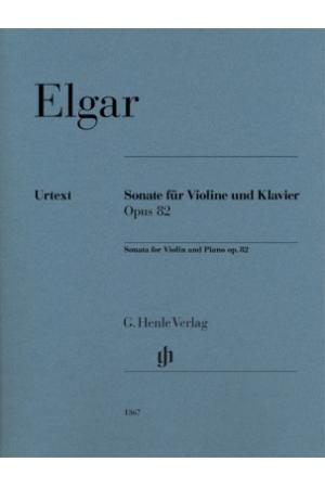 ELGAR 埃尔加 小提琴奏鸣曲， op. 82 HN 1367
