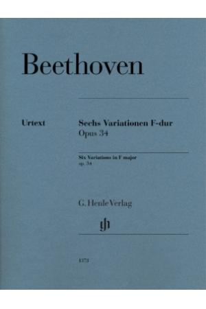 贝多芬 F大调变奏曲（六个变奏） op. 34 HN 1373