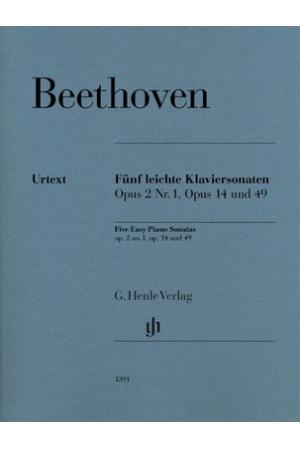 贝多芬 五首简易钢琴奏鸣曲 HN 1391