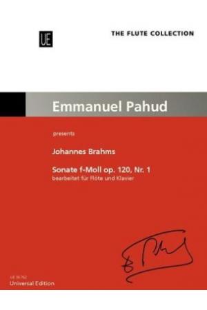 帕胡德 勃拉姆斯 长笛奏鸣曲 op. 120/1 （帕胡德改编）UE36762