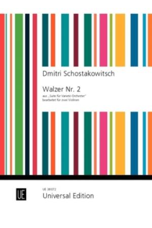 肖斯塔科维奇 第二圆舞曲--为2把小提琴而作 UE38072