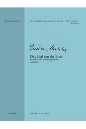 Gustav Mahler 马勒 《大地之歌》（完整版，钢琴伴奏） UE33906
