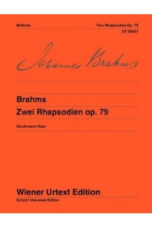 勃拉姆斯 两首狂想曲 op. 79  UT50007