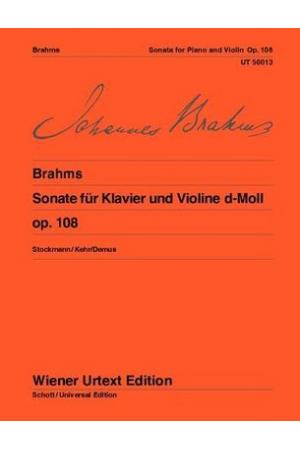 勃拉姆斯 D大调小提琴奏鸣曲 op. 108 | UT50013