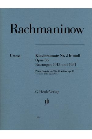 拉赫玛尼诺夫 第二钢琴奏鸣曲 op. 36 1913 and 1931版 HN 1256