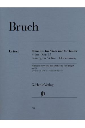 【原版】 Max Bruch 布鲁赫 F大调中提琴浪漫曲 op. 85（改编为小提琴版本） HN 791