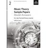 英皇考级2021年版Music Theory Sample Papers音乐理论样本第二级 答案 英文版