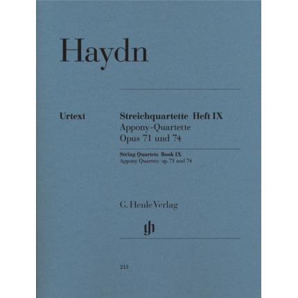  HAYDN 海顿 弦乐四重奏 IX op. 71 and 74 (亚波尼) HN 213