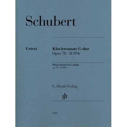 SCHUBERT 舒伯特 G大调钢琴奏鸣曲 op. 78 D 894 HN 1362