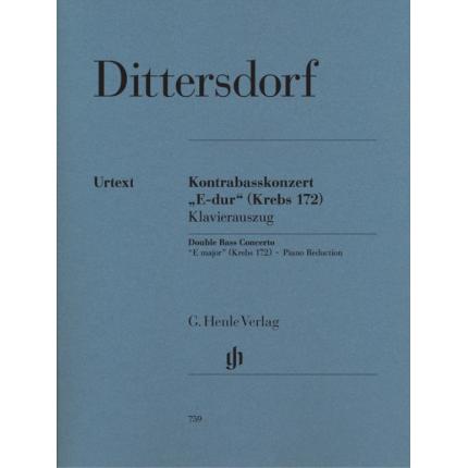 C D V 迪特斯多夫 E大调低音提琴协奏曲 Krebs 172 HN 759