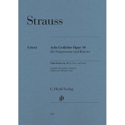 RICHARD STRAUSS 理查•施特劳斯 艺术歌曲 op. 10 中音 HN 1459