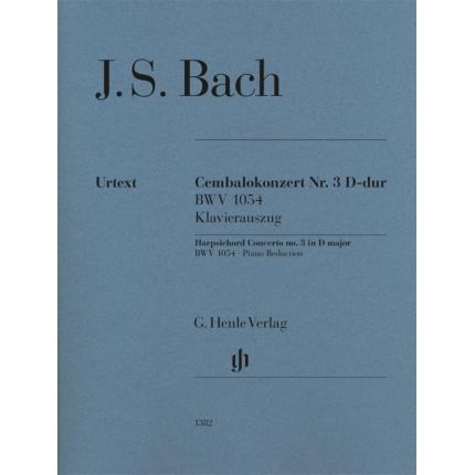 巴赫 八首羽管键琴与弦乐协奏曲（钢琴缩编谱） 协奏曲三 D大调 BWV 1054 HN 1382