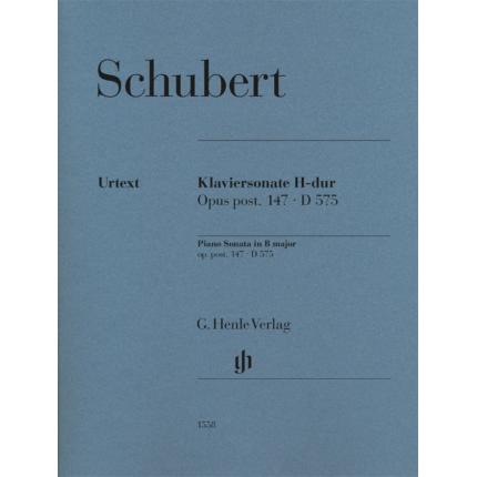  SCHUBERT 舒伯特 B大调钢琴奏鸣曲 op. post 147 D 575 HN 1558