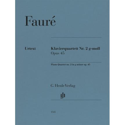 福雷 Klavierquartett Nr. 2  g小调第二钢琴四重奏 op. 45 HN 1545