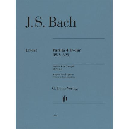 J.S.巴赫 Partita Nr. 4 D-dur BWV 828 D大调帕蒂塔BWV 828 HN 1694（净版，无指法标记）