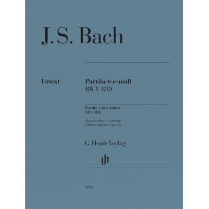 J.S.巴赫 Partita Nr. 6 e-moll BWV 830 e小调帕蒂塔BWV 830 HN 1696（净版，无指法标记）