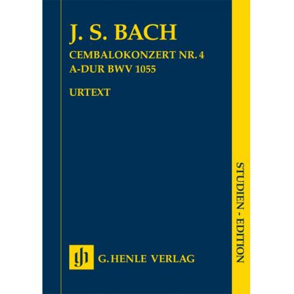 预售  J·S·巴赫  A大调第四号羽管键琴协奏曲 BWV 1055  总谱 HN 7383