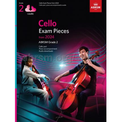 英皇考级：Cello Exam Pieces 大提琴精选曲目 2024 Grade 2 英文版 附音频