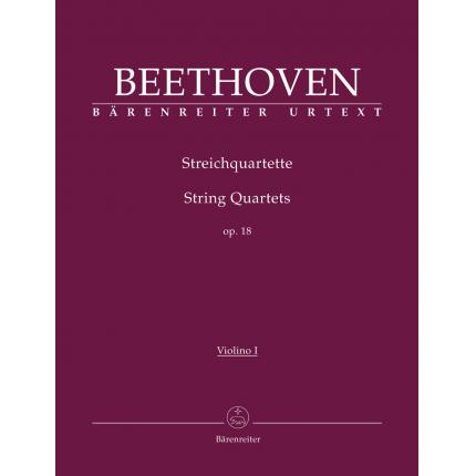Beethoven 贝多芬 弦乐四重奏 op. 18（1--6首） BA 9016