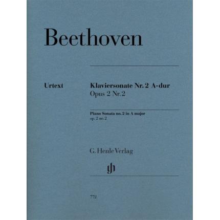 BEETHOVEN 贝多芬 A大调第二钢琴奏鸣曲， op. 2 no. 2 HN 772