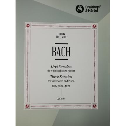  J S 巴赫 3首大提琴奏鸣曲 BWV 1027-1029 EB 2426