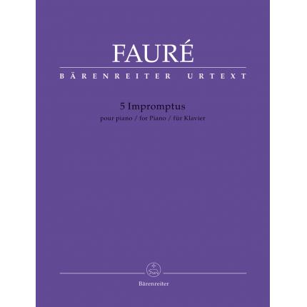 Faure 福雷 5首钢琴即兴曲 5 Impromptus for Piano BA 11851