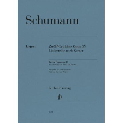 SCHUMANN 舒曼 十二首诗 op.35（基于凯尔纳诗作）低音版 HN 1631