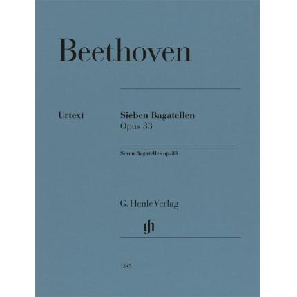  BEETHOVEN 贝多芬 七首钢琴小品 op. 33 HN 1345