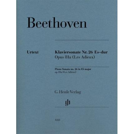 BEETHOVEN 贝多芬 降E大调第26钢琴奏鸣曲 op. 81a（告别） HN 1223