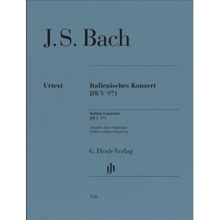 Bach J.S.巴赫：意大利协奏曲( 净版，无指法标记)  HN 1526